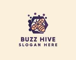 Honeybee Hexagon Hive logo