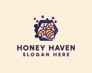 Honeybee Hexagon Hive logo