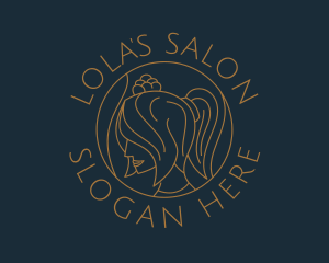 Female Organic Salon logo design