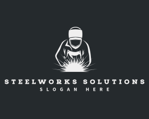 Steelwork Welder Workshop logo design