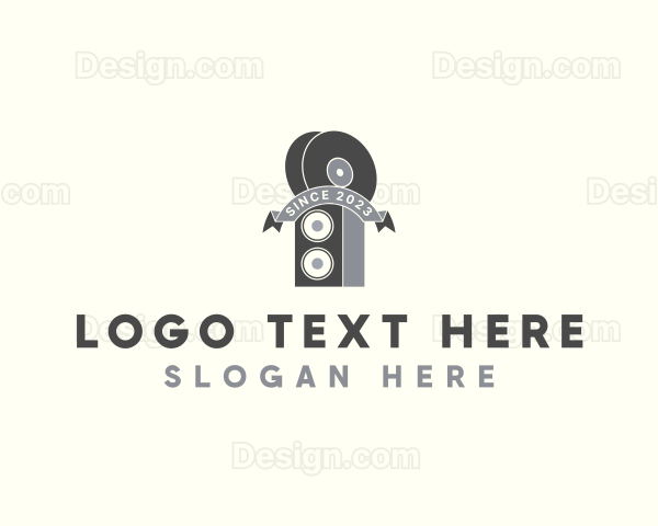 Stereo Speaker Music Vinyl Logo