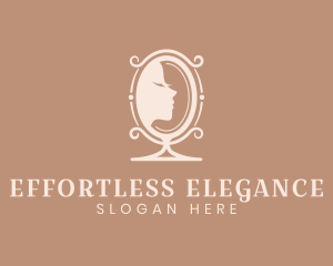 Classy Mirror Woman logo design