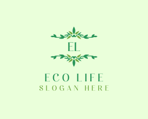 Leaf Natural Ornament  logo design