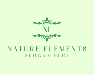 Leaf Natural Ornament  logo design