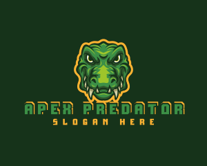 Monster Crocodile Predator logo design