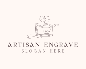 Scented Artisanal Candle  logo design