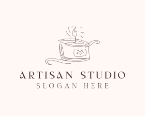 Scented Artisanal Candle  logo design