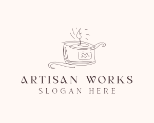 Scented Artisanal Candle  logo design