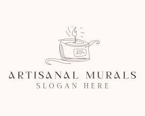 Scented Artisanal Candle  logo design