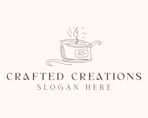 Scented Artisanal Candle  logo design