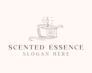 Scented Artisanal Candle  logo design