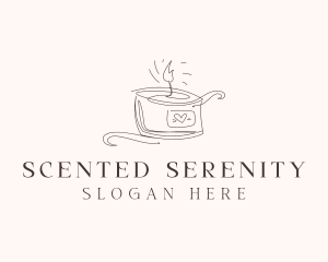 Scented Artisanal Candle  logo design