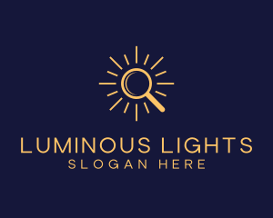 Sun Magnifying Glass  logo