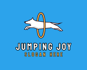 Jumping Pet Dog logo design