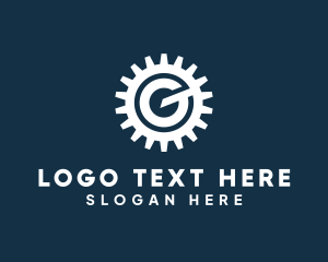 Letter G Machinery Gear  logo