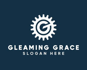 Letter G Machinery Gear  logo design