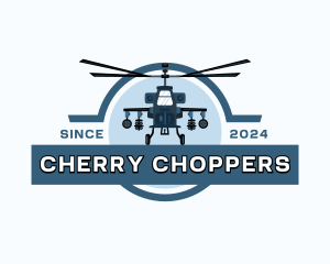 Army Helicopter Chopper logo design