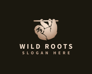 Sloth Animal Jungle logo