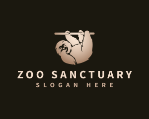 Sloth Animal Jungle logo design