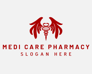 Caduceus Medical Pharmacy logo design