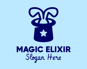 Top Hat Magic Bunny logo design