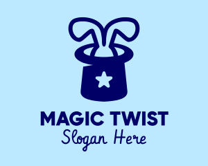 Top Hat Magic Bunny logo design