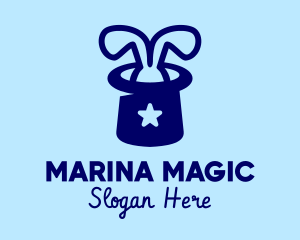 Top Hat Magic Bunny logo design