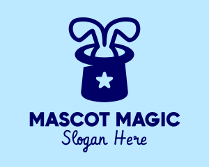 Top Hat Magic Bunny logo design