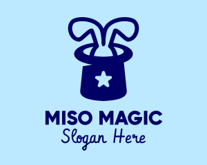 Top Hat Magic Bunny logo design