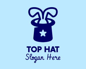 Top Hat Magic Bunny logo design