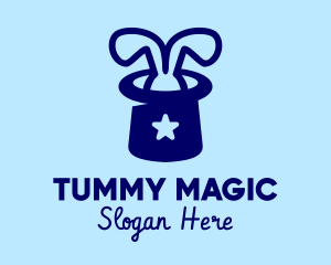 Top Hat Magic Bunny logo design