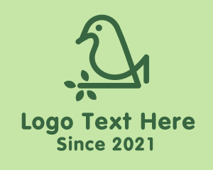 Monoline Eco Bird logo