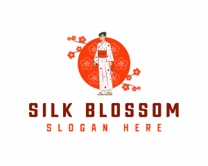 Japanese Kimono Clothing logo design