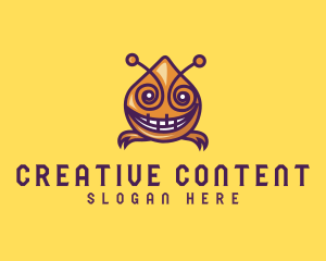 Digital Monster Insect logo design