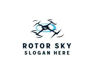 Drone Quadcopter Videography logo design