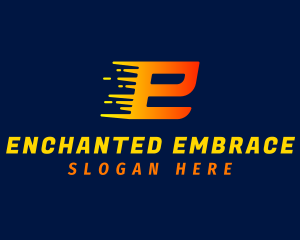 Speed Dash Letter E logo design