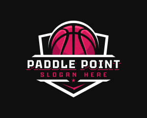 Sport Basketball Shield Logo