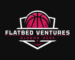 Sport Basketball Shield logo design