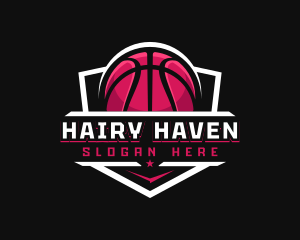 Sport Basketball Shield logo design