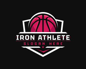 Sport Basketball Shield logo design