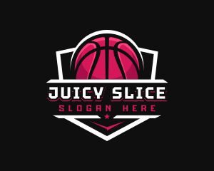 Sport Basketball Shield logo design