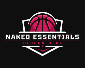 Sport Basketball Shield logo design