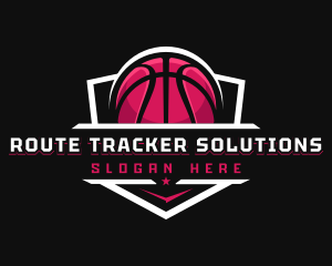 Sport Basketball Shield logo design