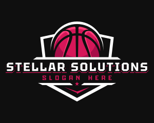 Sport Basketball Shield logo design