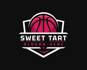 Sport Basketball Shield logo design