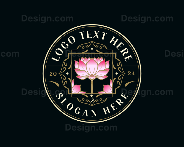 Vietnam Lotus Flower Logo