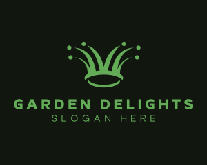 Crown Grass Gardening logo design