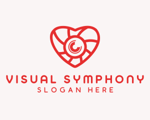 Photography Lens Heart logo