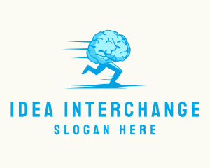 Brain Run Exercise logo design