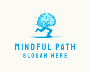 Brain Run Exercise logo design